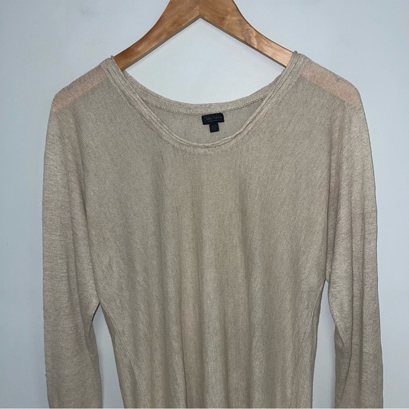 Talula Babaton Linen Sweater Women's Size  XXS Oversized Beige Long Sleeve Light - Picture 4 of 8